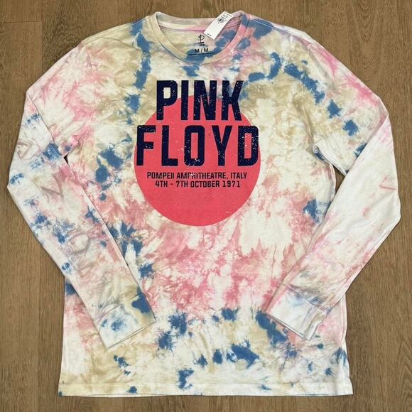 Other - Tie-dye Pink Floyd long sleeve tee Size M NWT